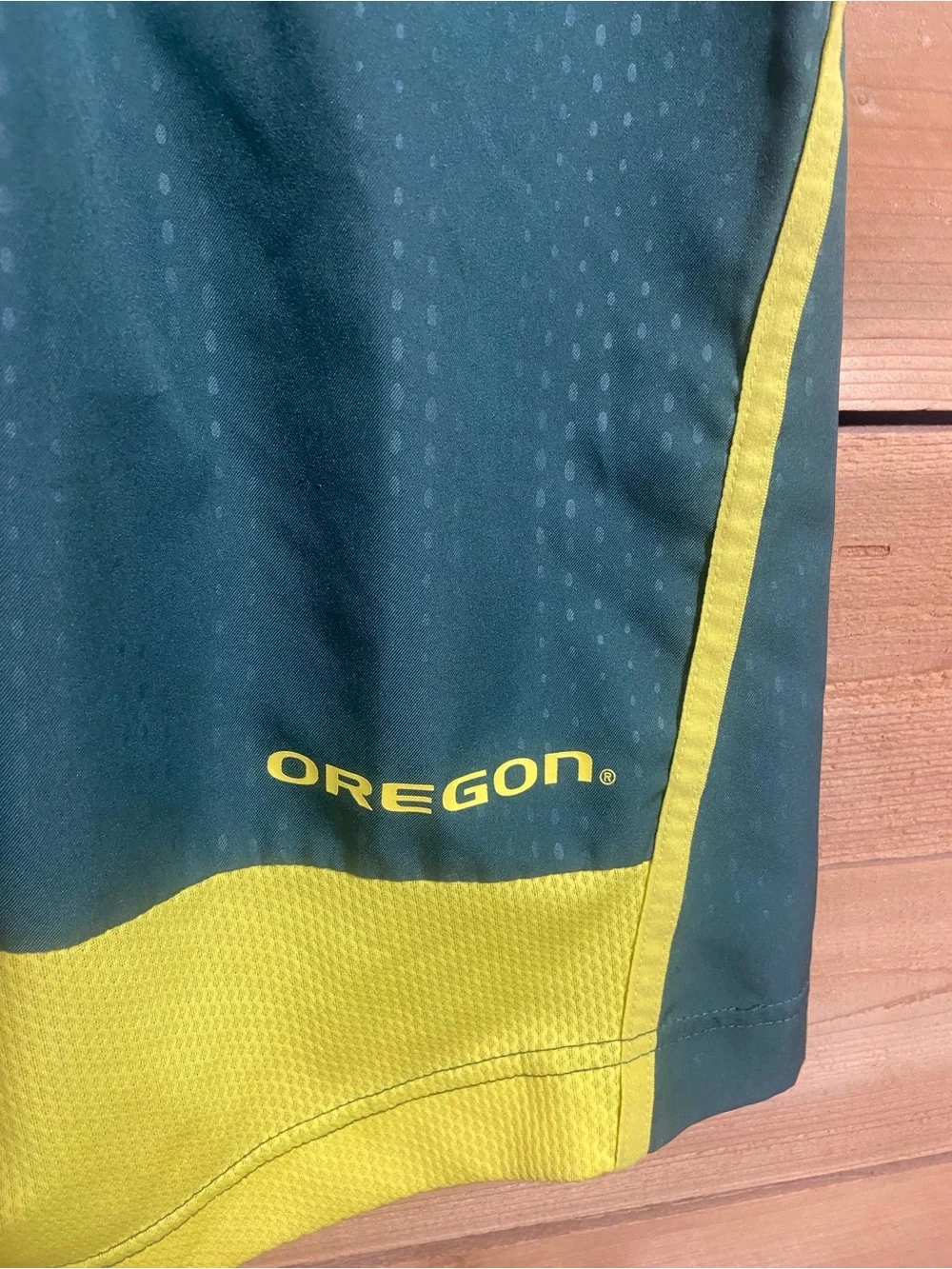 Nike Green & Yellow Oregon Ducks Athletic Shorts